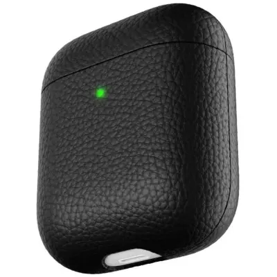 KeyBudz PodSkinz Artisan Leather Case (AirPods 1/2) - Blågrå