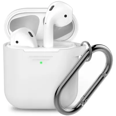 KeyBudz PodSkinz Keychain (Apple AirPods 1/2) - Gul