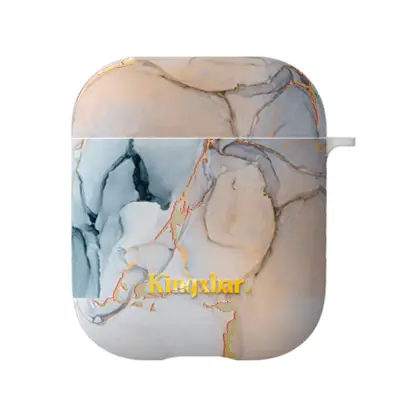 Kingxbar Marble Case (AirPods 1/2) - Beige