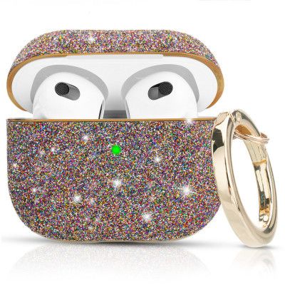 Kingxbar Bling Pods Glitter Skal AirPods 3 - Lila