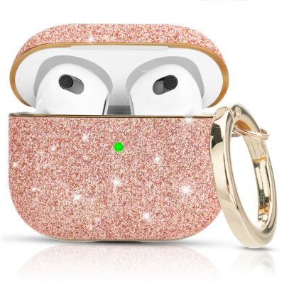 Kingxbar Bling Pods Glitter Skal AirPods 3 - Rosa