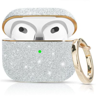 Kingxbar Bling Pods Glitter Skal AirPods 3 - Silver