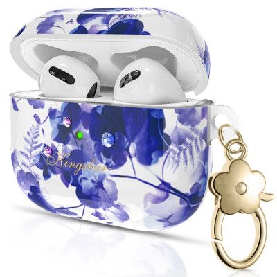 Kingxbar Blooming Pods Fodral För AirPods 3 - Lila