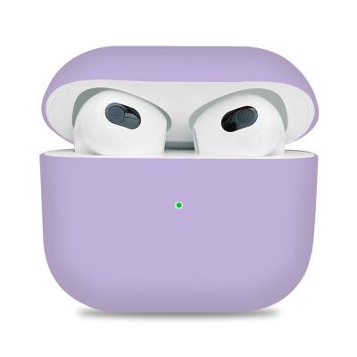 Mjukt silikon skal tillApple Airpods 3 - Lila