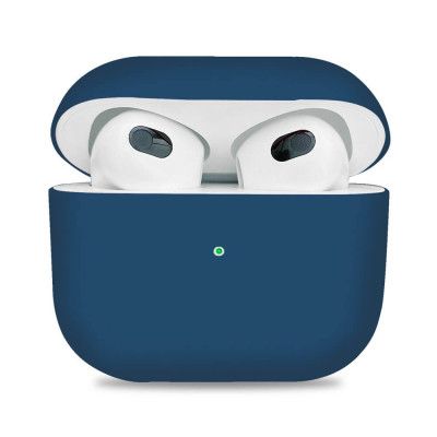 Mjukt silikon skal till Apple Airpods 3 - Mörkblå