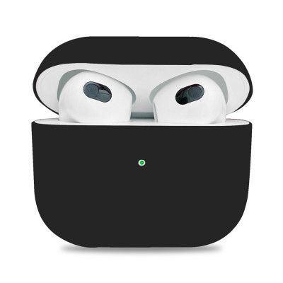 Mjukt silikon skal till Apple Airpods 3 - Svart