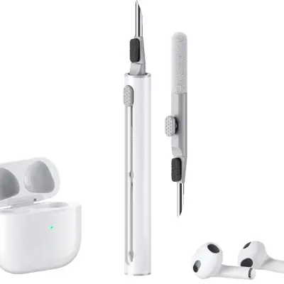 Multifunction Airpods 1/2/3/Pro Cleaner Kit med Soft Brush - Vit