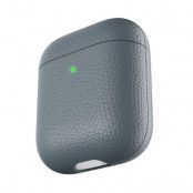 PodSkinz Artisan - Handgjort Läderfodral för dina Airpods - Skiffer