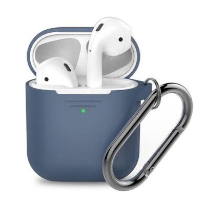 PodSkinz KeyChain Silikon Fodral Dina Airpods - Kobaltblå