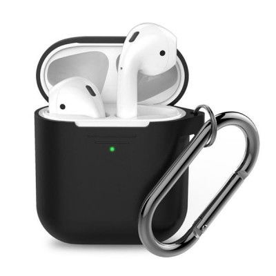 PodSkinz KeyChain Silikon Fodral dina Airpods - Svart