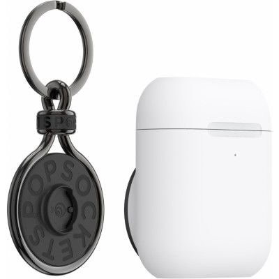 PopSockets AirPods Holder + PopChain + Nyckelring - Vit