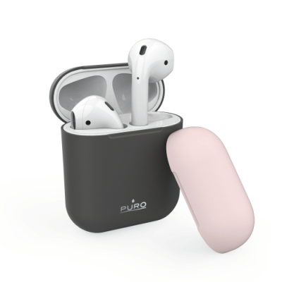 Puro Silicone Case för AirPods - Mörkgrå