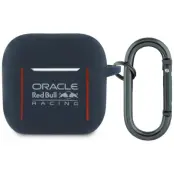 Red Bull AirPods 4 Skal Silicone Logo&Lines - Marinblå