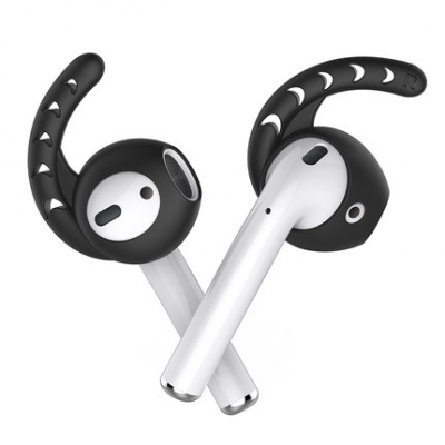 Silikon Earhooks till Apple AirPods - Svart