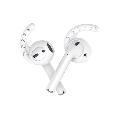 Silikon Earhooks till Apple AirPods - Vit