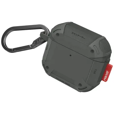 Skinarma AirPods 4 Skal Mecha CE - Olivgrön