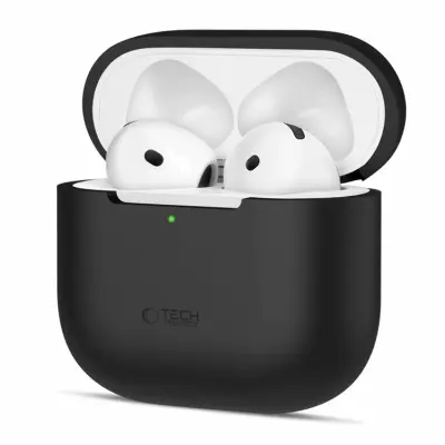 Tech-Protect AirPods 4 Skal Silikon - Svart