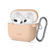 Tech-Protect Apple Airpods 3 Skal Silikon Hook - Cafe Latte