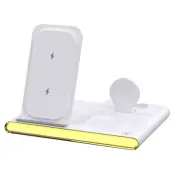Trådlös Laddare iPhone Airpods Apple/Galaxy Watch C27 - Vit