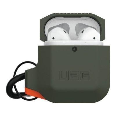UAG Silikonfodral för Apple Airpods, Dlive Drab/Orange