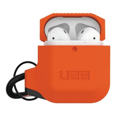 UAG Silikonfodral för Apple Airpods, Orange/Grå