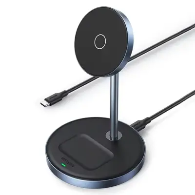 Ugreen 2in1 MagSafe Trådlös Laddare iPhone Airpods - Svart