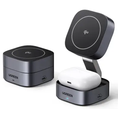 Ugreen Qi2 MagSafe Trådlös Laddare iPhone Airpods 15W