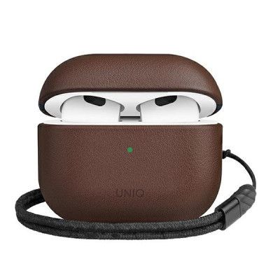 UNIQ Etui Terra Äkta läder Skal AirPods 3 Gen. - Brun