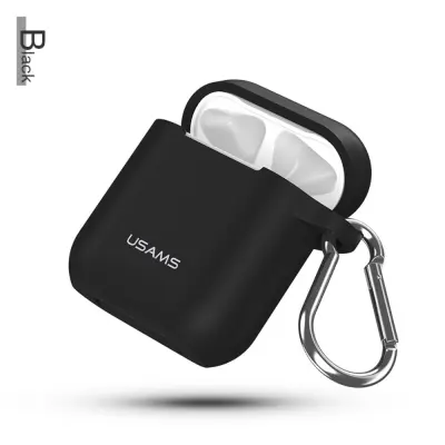 Usams Silicone Case + Strap for AirPods - Blå