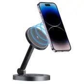 W14 3-i-1 Magnetisk Trådlös Laddare för iPhone 12-15, iWatch, AirPods