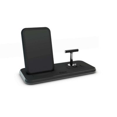 ZENS Dual Bordsladdare QI + Dock 220V-sladd 10W Svart