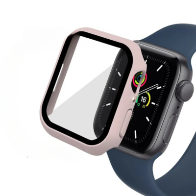 2-i-1 Skal med Hädat glas Apple Watch 7/8
