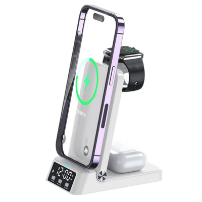 3-i-1 15W Trådlös Laddare A60 till iPhone, Airpods, Apple Watch