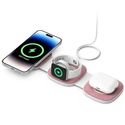 3in1 MagSafe Trådlös Laddare iPhone Apple Watch Airpods