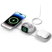 3in1 MagSafe Trådlös Laddare iPhone Apple Watch Airpods