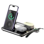 3in1 Trådlös Laddare iPhone Apple Watch Airpods med Nattlampa R12