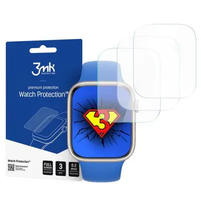 3MK Apple Watch 4 / 5 / 6 / 7 / Se (44 / 45 mm) Plastfilm Skärmskydd ARC+