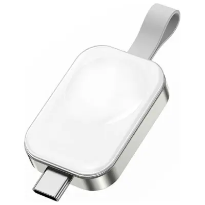 4smarts Trådlös Laddare Apple Watch Med USB-C - Vit