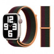 Apple Watch 45mm Sport Loop Armband Original - Dark cherry/Forest Green