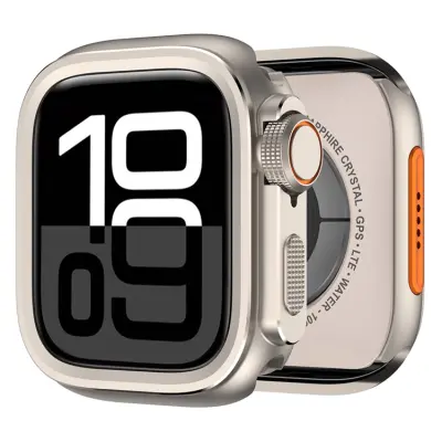 Apple Watch 10 (46mm) Skal Ultra Alloy Metal - Titanium