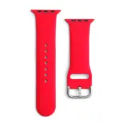 Apple Watch 2/3/4/5/6/7/8/SE (41/40/38mm) Armband Silicone - Röd