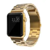 Apple Watch 2/3/4/5/6/7/SE (38/40/41mm) Armband Metall - Guld