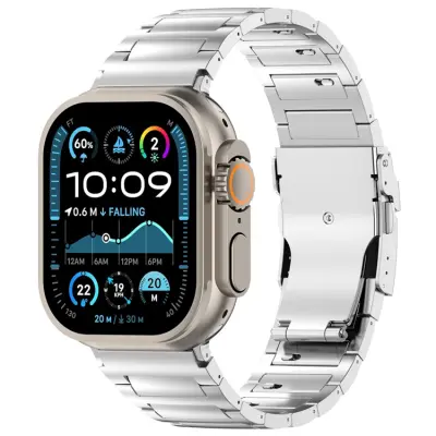 Apple Watch (38/40/41/42mm) Armband Titanium Alloy - Silver