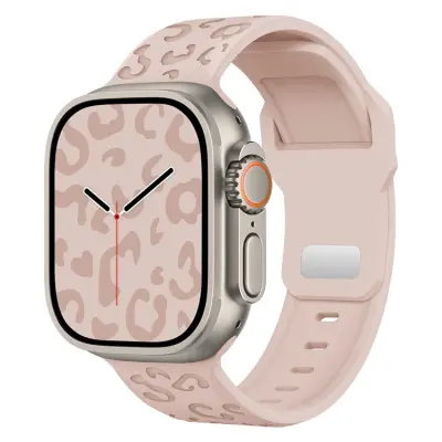 Apple Watch (38/40/41mm) Armband Leopard Texture - Rosa