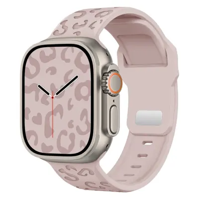 Apple Watch (38/40/41mm) Armband Leopard Texture - Rosa
