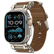 Apple Watch 42/44/45/46/49mm Armband Nylon - Brun