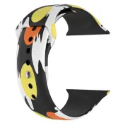 Apple Watch (42/44/45/mm) Armband halloween floral - Gul/Orange