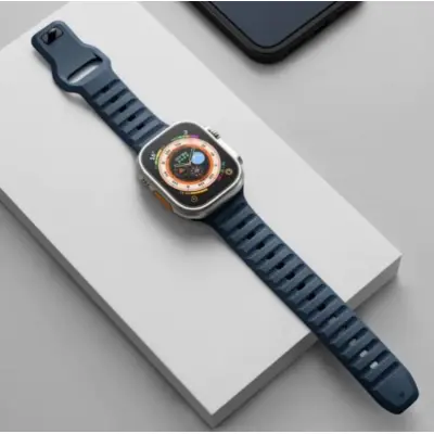 Apple Watch 4/5/6/7/8/SE (38/40/41mm) Rugged Band - Blå