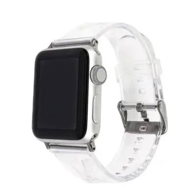 Apple Watch 4/5/6/7/8/SE (38/40/41mm) Silikon Armband - Clear