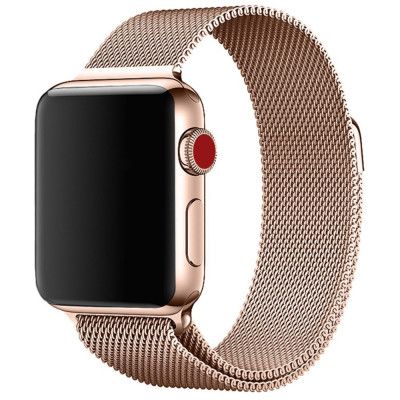 Metallarmband kompatibelt med Apple Watch 4/5/6/7/SE 42/44mm  Roséguld